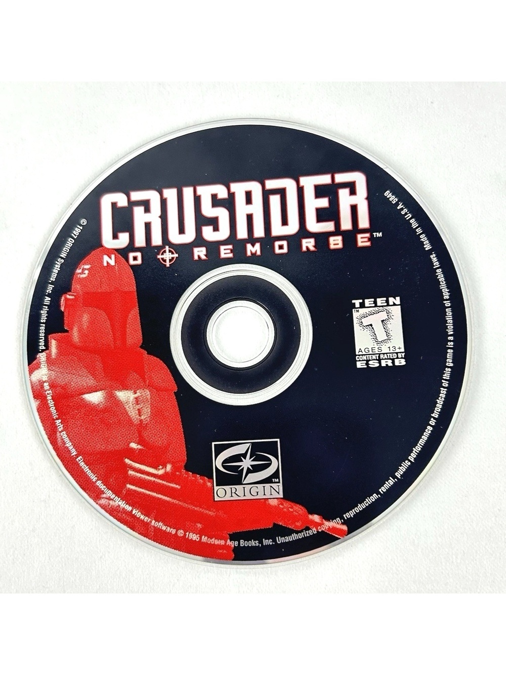 Crusader No Remorse CD-ROM PC 1997 Disc Only